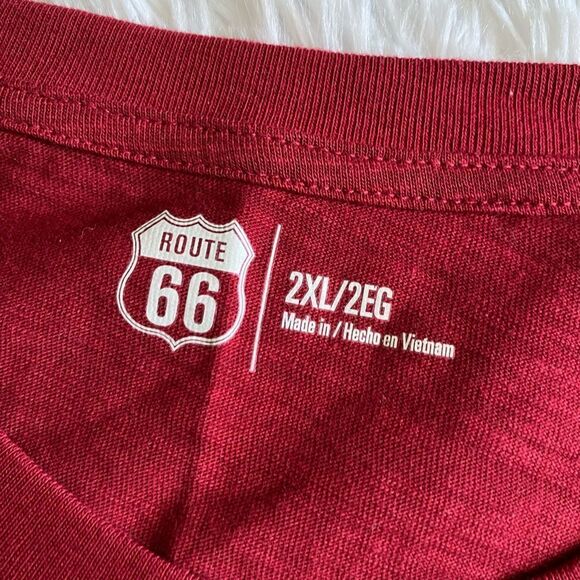 Route 66 Red Long Sleeve Shirt New Mens Size 2XL - Picture 5 of 7